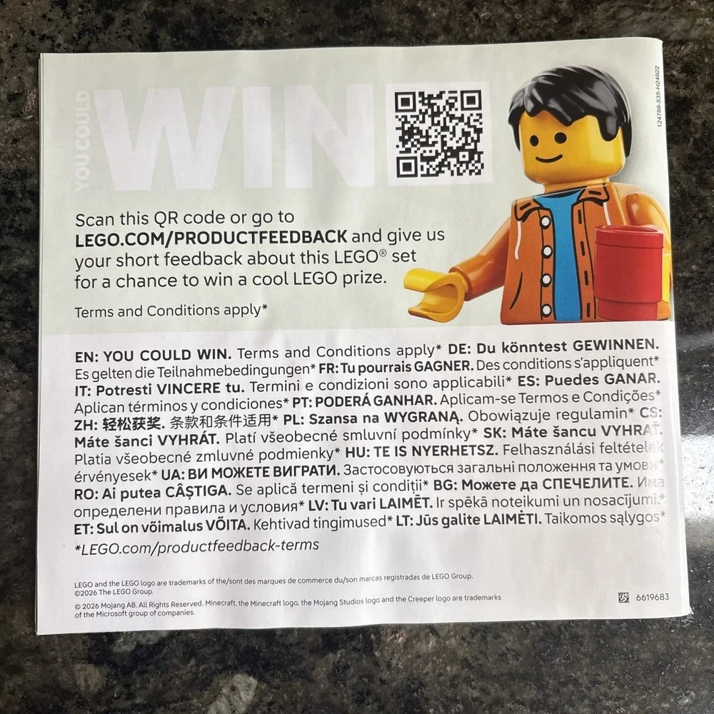 Lego 21588 minecraft